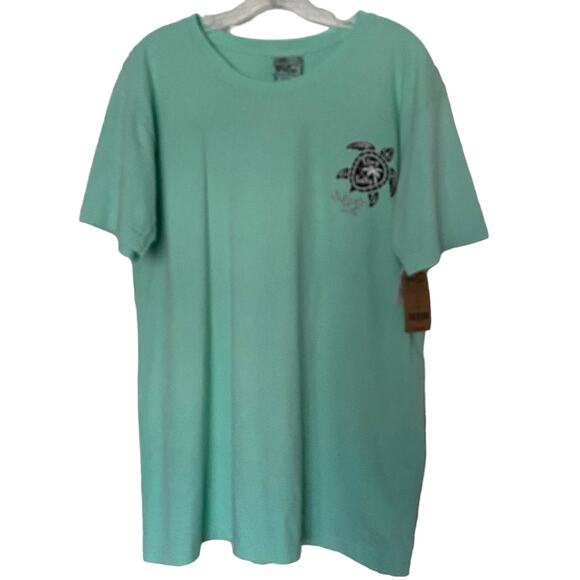 NWT Men's Size M Stay Salty ST. MAARTEN D.W.J. T-SHIRT Turtle Graphic Beachy - Picture 3 of 7